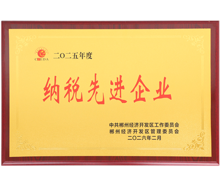 納稅先進(jìn)企業(yè)