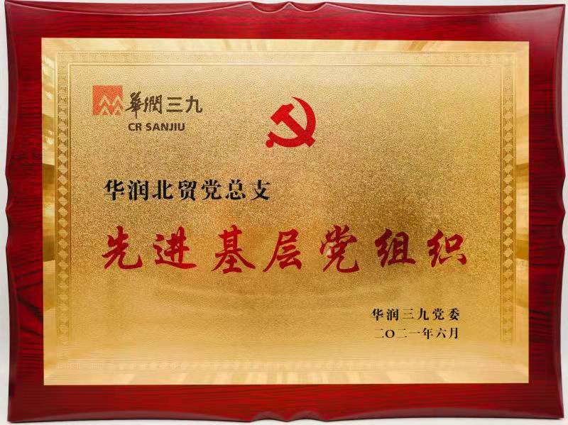 2021年華潤北貿黨總支先進基層黨組織